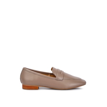 Liliana Taupe Classic Leather Penny Loafer