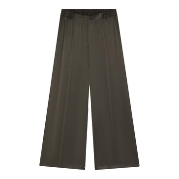 Lexi Sports Luxe Silk Trousers - Khaki