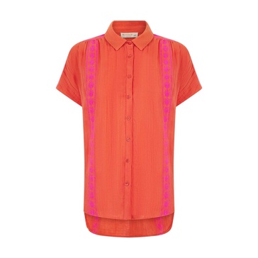 Polly Blouse In Orange Mix