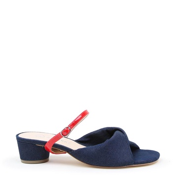 Recycled Denim Twiggy Twist Sandal