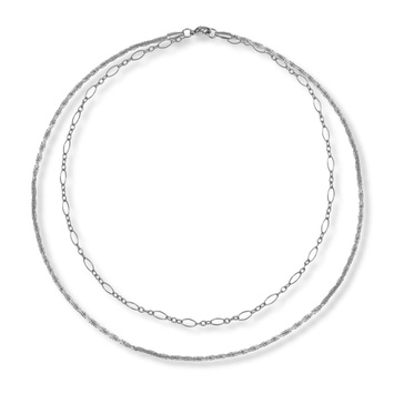 Silver Delicate Layered Chain