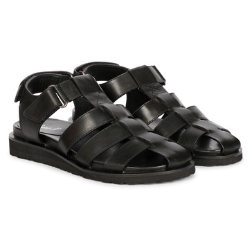 Neive Black - Flat Sandals