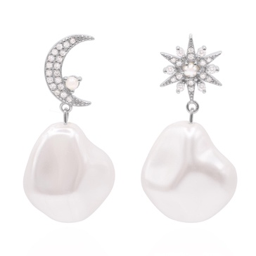 Seraphina Pearl Drop Earrings | Sterling Silver