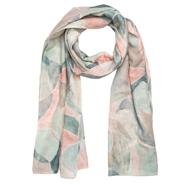 Miriam Silk Scarf Mosaic Pastels Print