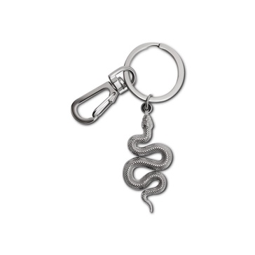 Brass Keychain Snake