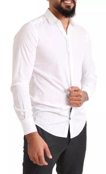 Elegant White Cotton Shirt MARTINI