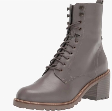 combat boots in grey