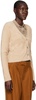 Beige Eyelash Cardigan