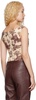 White & Brown Imogene Tank Top