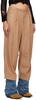 Tan Articulated Knee Trousers