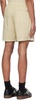 Beige Embroidered Shorts