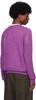 Purple Baby Suri Alpaca Sheer Knit Sweater