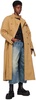 Tan Pin-Buckle Trench Coat