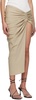 Beige Euripides Midi Skirt