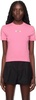 Pink 'Le t-shirt Gros Grain' T-Shirt