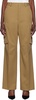 Tan Relaxed Cargo Trousers