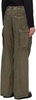 Khaki Wide-Leg Trousers