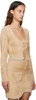 Beige Europa Faux-Fur Cardigan