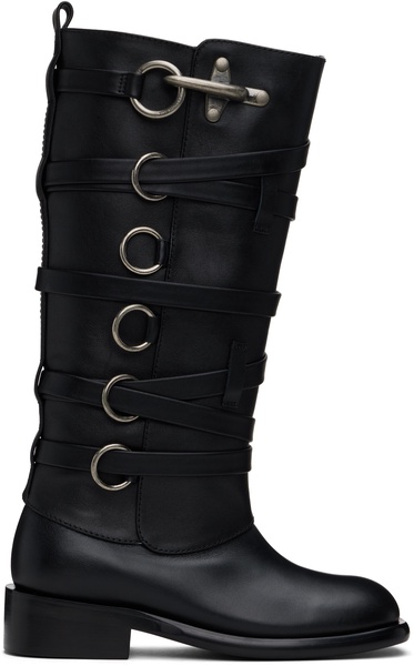 Black Harness Boots