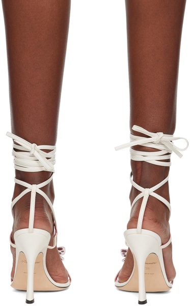 SSENSE Exclusive White Butterfly '105 Heeled Sandals