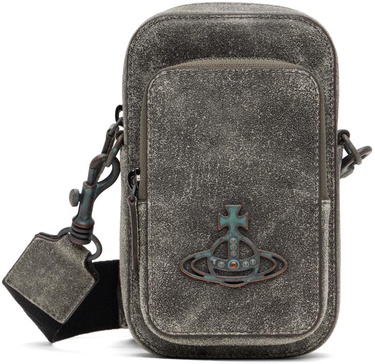 Gray Phone Crossbody Pouch