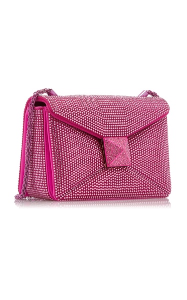 One Stud Crystal Embellished Bag