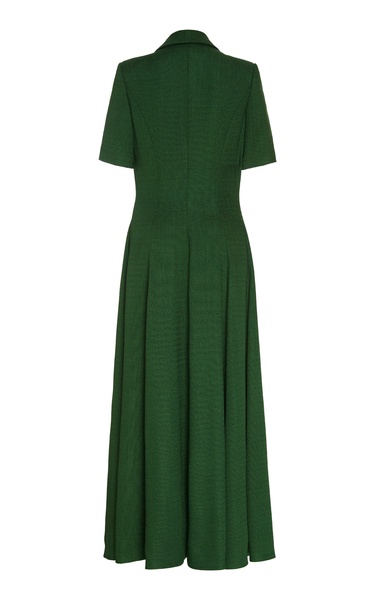 Button-Detailed Midi Dress