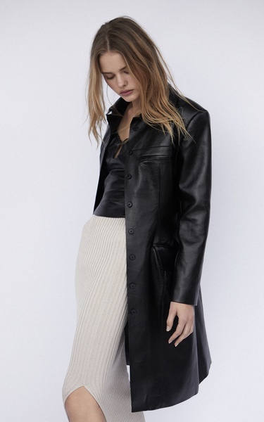 Pisa Vegan Leather Trench