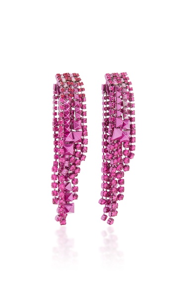 Brightchain Metallic Crystal Earrings