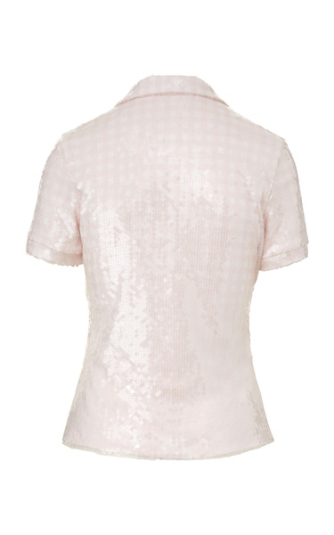 The Liquid Sequin Polo Top