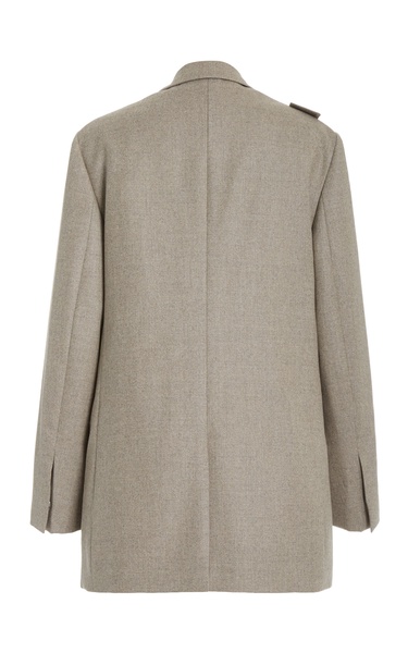 Asymmetric Wool Blazer