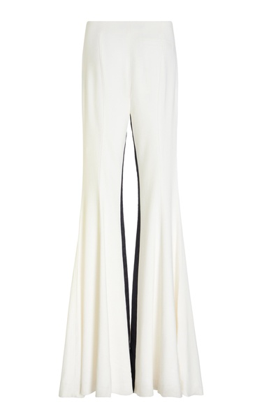 Viscose Suiting Tuxedo Wide Leg Pants