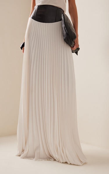 Laurel Pleated Maxi Skirt