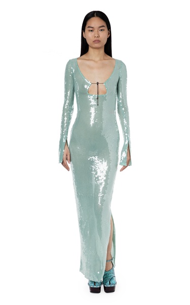 Solaria Sequined Maxi Dress