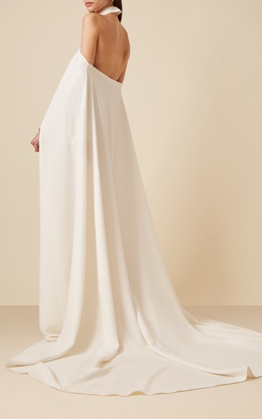 Silk Cady Cutout Gown