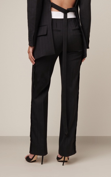 Straight-Leg Tuxedo Pants