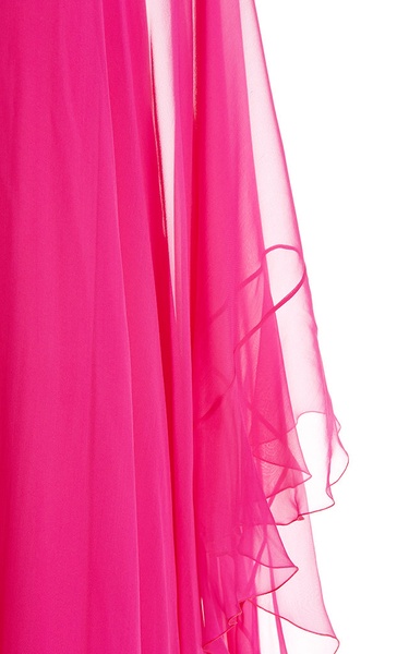 Asymmetric Silk Gown 