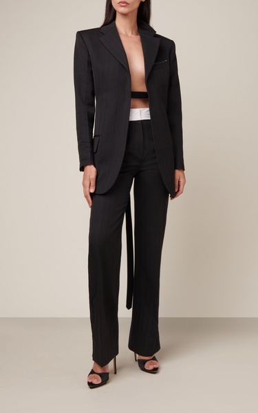 Straight-Leg Tuxedo Pants