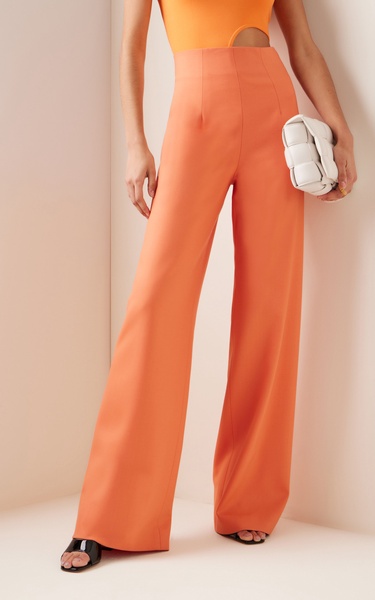 High Rise Wool-Blend Pant