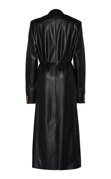 Manila Faux Leather Trench Coat