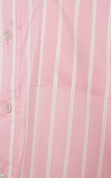 Striped Silk Button-Down Shirt