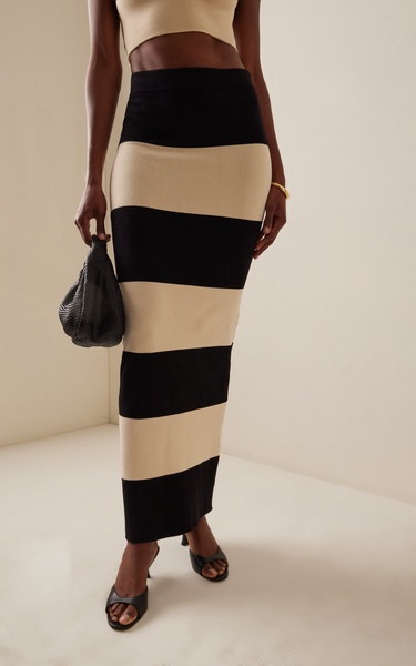 Theo Striped Knit Maxi Skirt