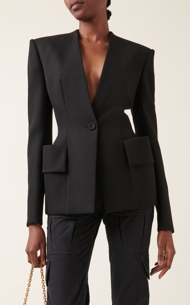 Hourglass Tailored Wool Blazer