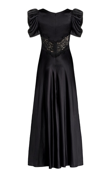 Silk Satin Lace Gown