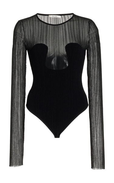 Knit-Plisse Bodysuit