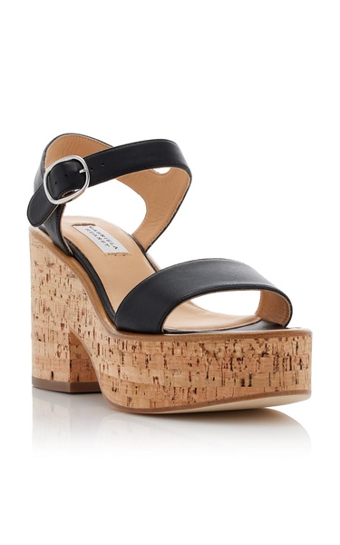 Sardis Leather Platform Sandals