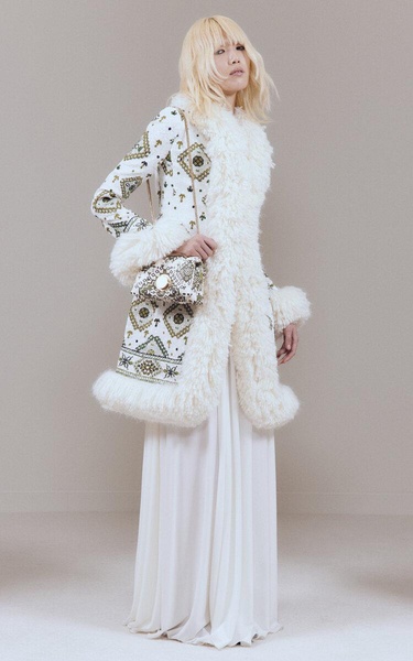 Embroidered Sequin Coat