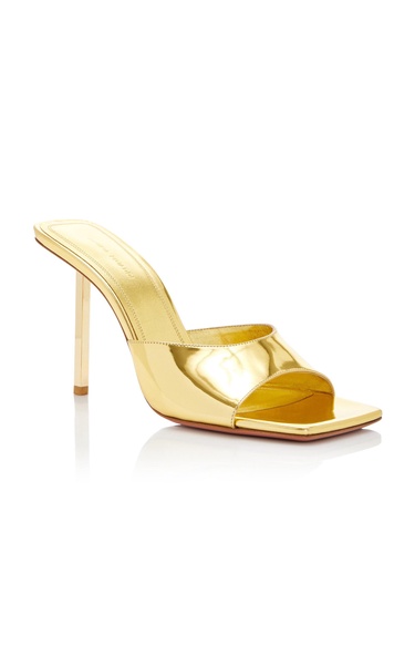 Laura Metallic-Leather Sandals