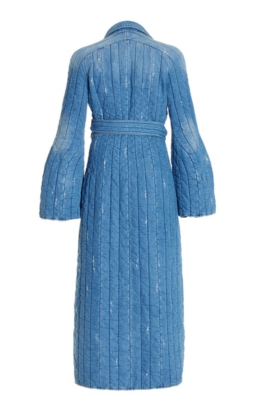 Dalloway Quilted Cotton-Linen Coat