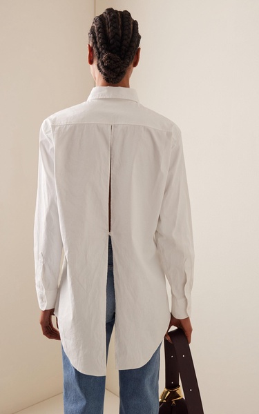 The Mira Split Back Cotton Shirt